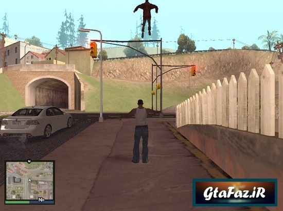 دانلود مود پرتاب کردن آدم ها به هوا برای (GTA 5 (San Andreas